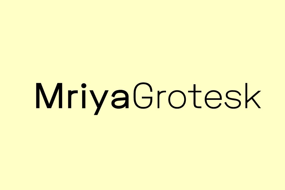 Mriya Grotesk Font